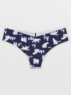 ⭐️(3/$25) NWT AERIE Superchill No Show Cotton Thong Underwear 🐻‍❄️